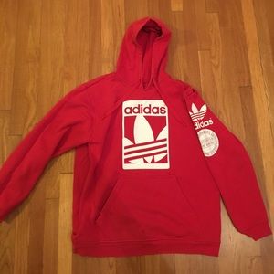 Adidas Red Hoodie Jacket