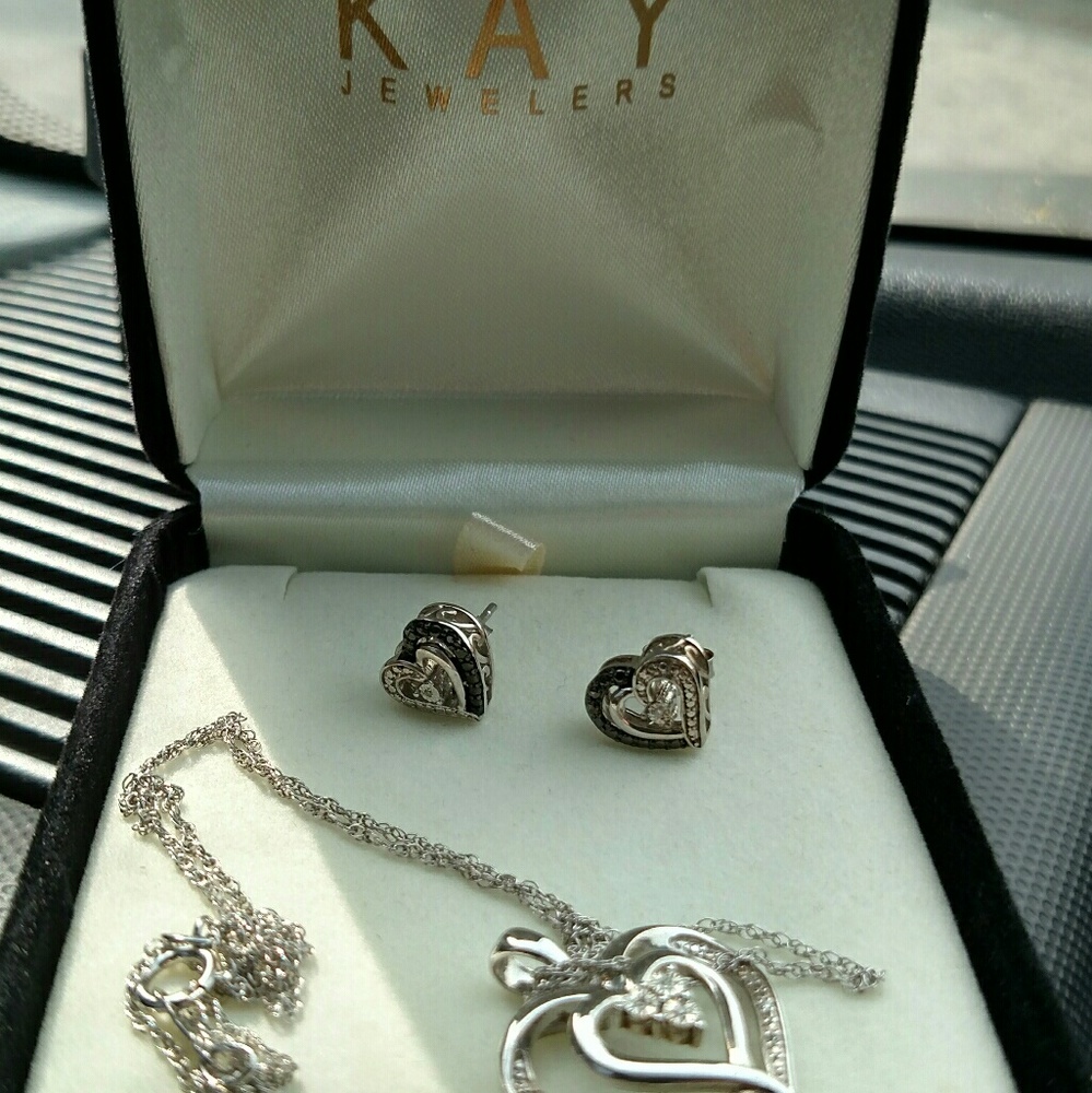 Necklace & earrings from KAY Jewelers