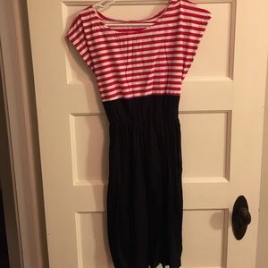 Nautical maternity dress