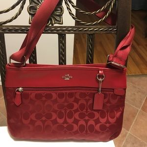 Red Coach "Messenger" Bag.