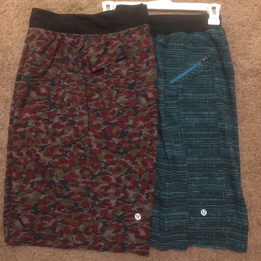 Lululemon Core and Assert shorts 2 pairs