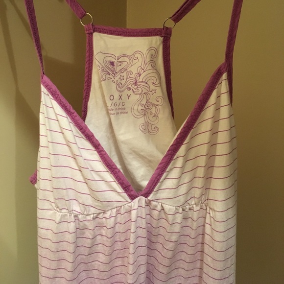 Purple and White Ombré Striped Dress - Picture 2 of 5