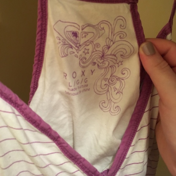 Purple and White Ombré Striped Dress - Picture 3 of 5