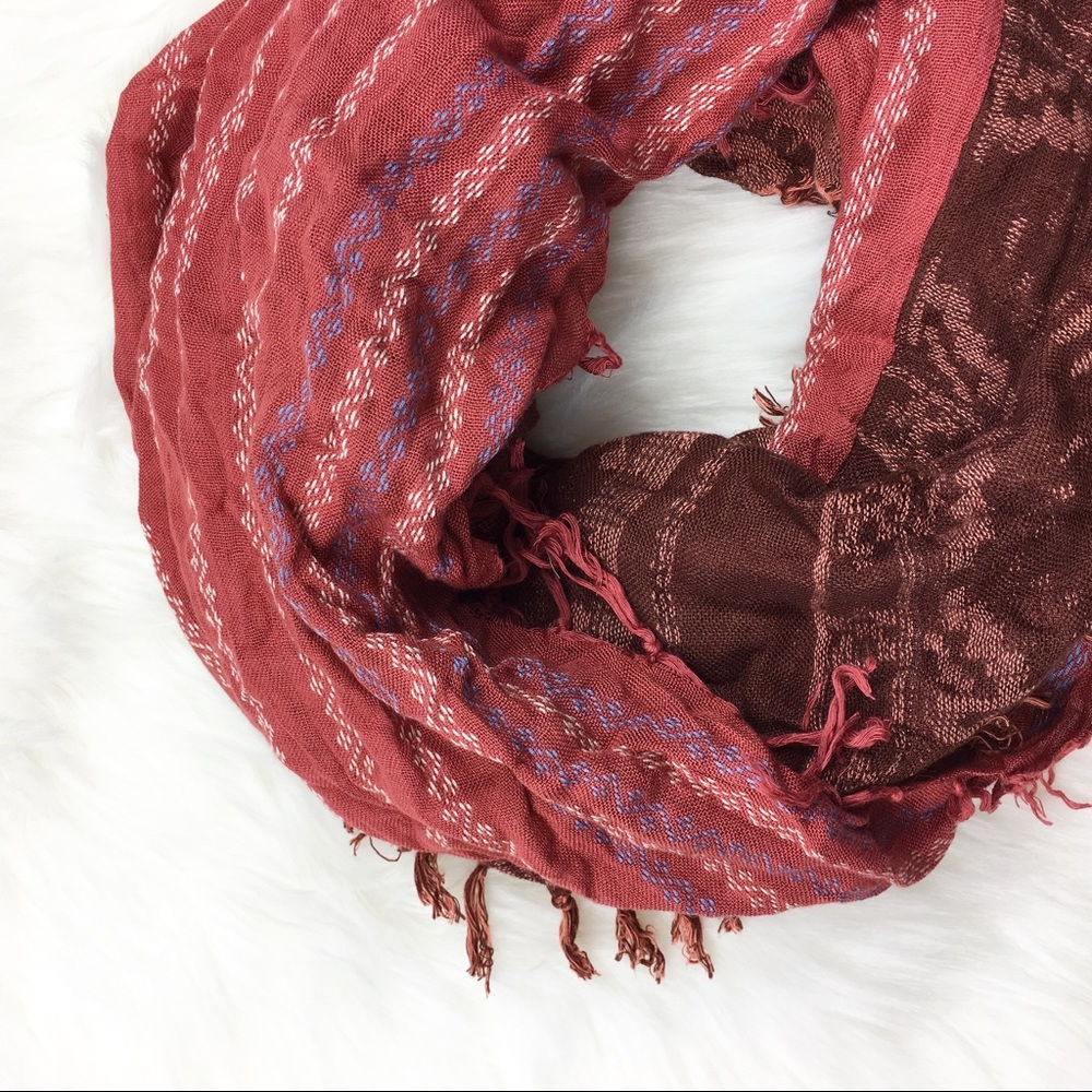 Anna & Ava Tassel Infinity Scarf