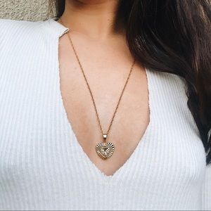 amour gold heart necklace amour gold heart necklace