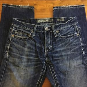 BKE Aiden Straight Jeans Buckle Distressed 28S