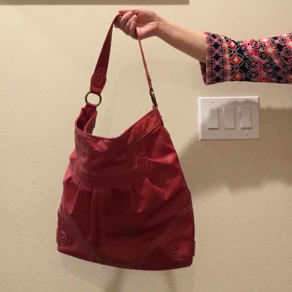 Red coral tote bag