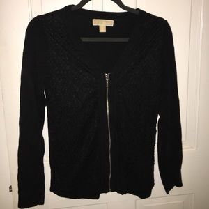 Michael Kors Zip Front Sweater