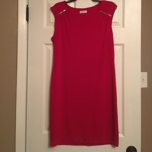 Calvin Klein Red Shift Dress