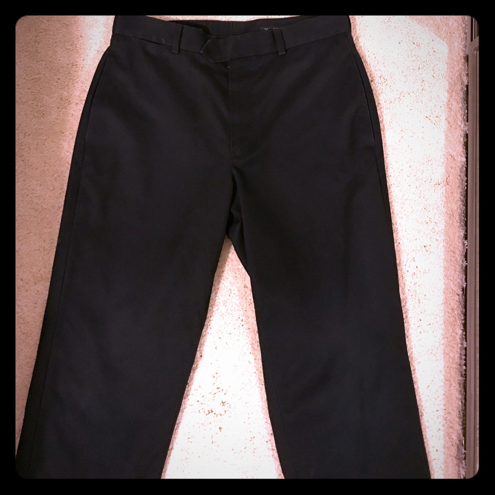 John W Nordstrom men's black slacks. Wrinkle-free!