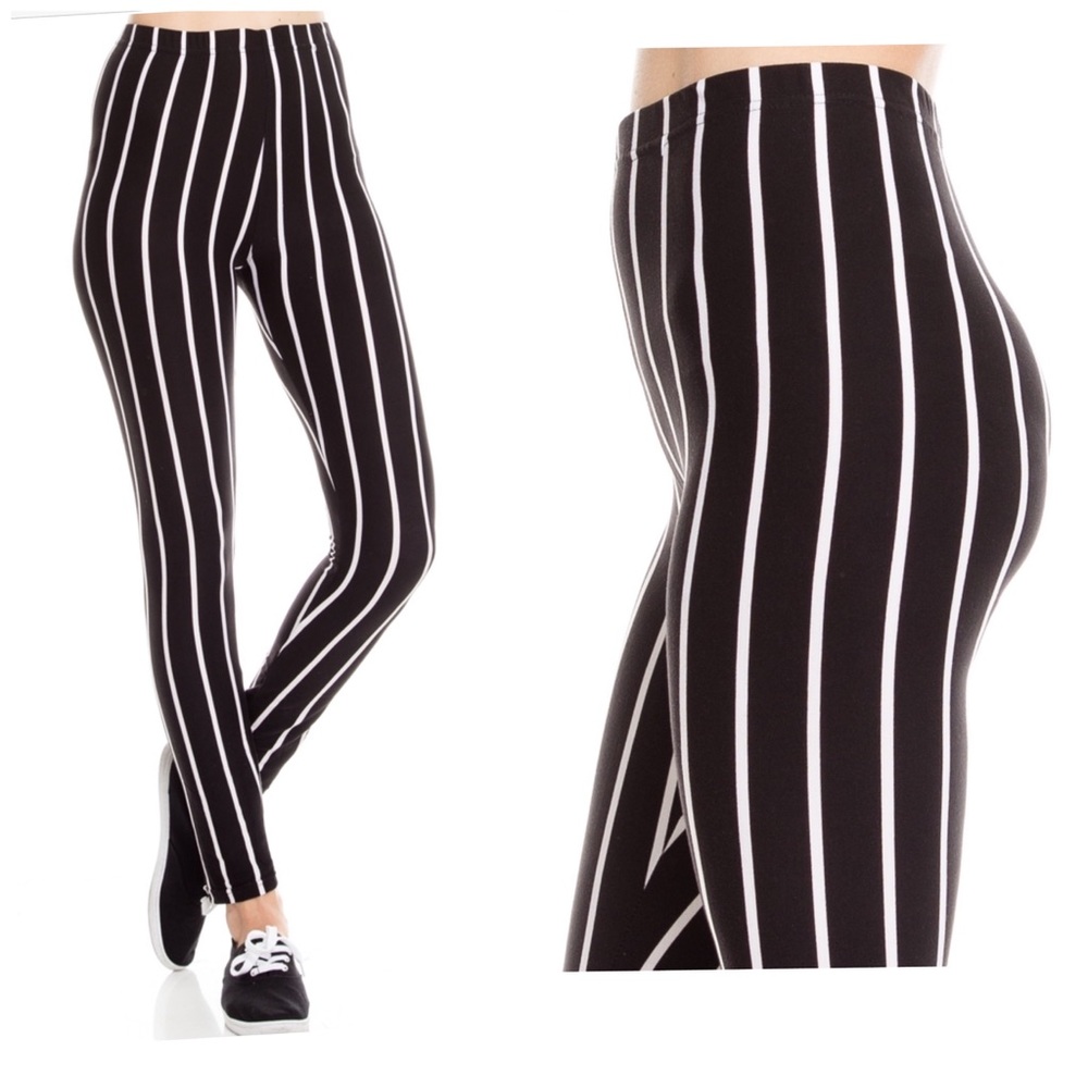 Stripe leggings, NEW