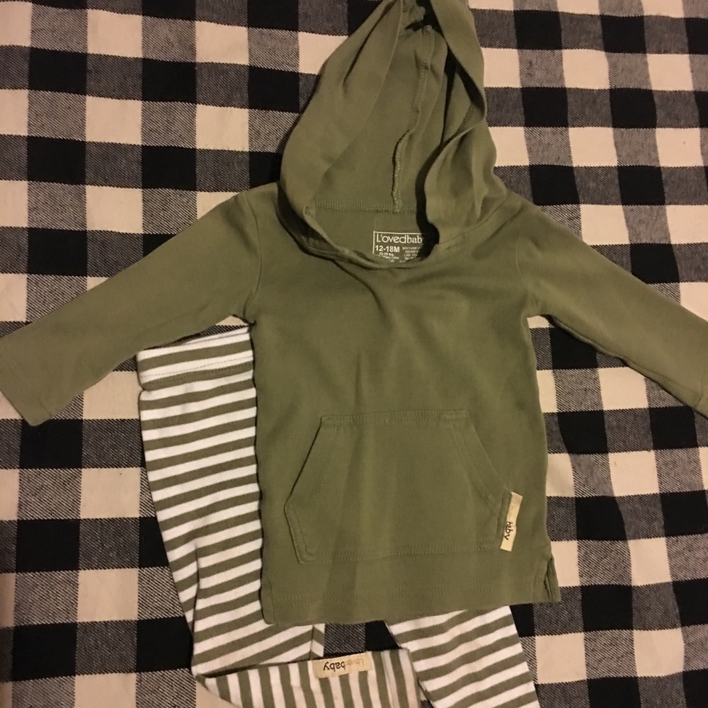 Loved Baby Olive Green set
