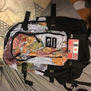 UA Supreme x north face maps backpack
