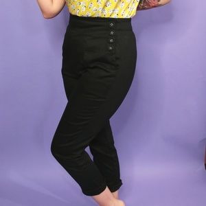 Voodoo Vixen Pants - Black Voodoo Vixen Vintage Style Pants Voodoo Vixen Pants - Black Voodoo Vixen Vintage Style Pants