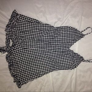 checkered romper