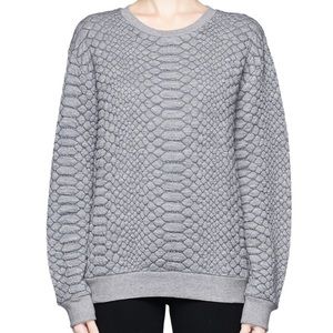 Sandro Paris Sweatshirt Tax Python Gray Size 1