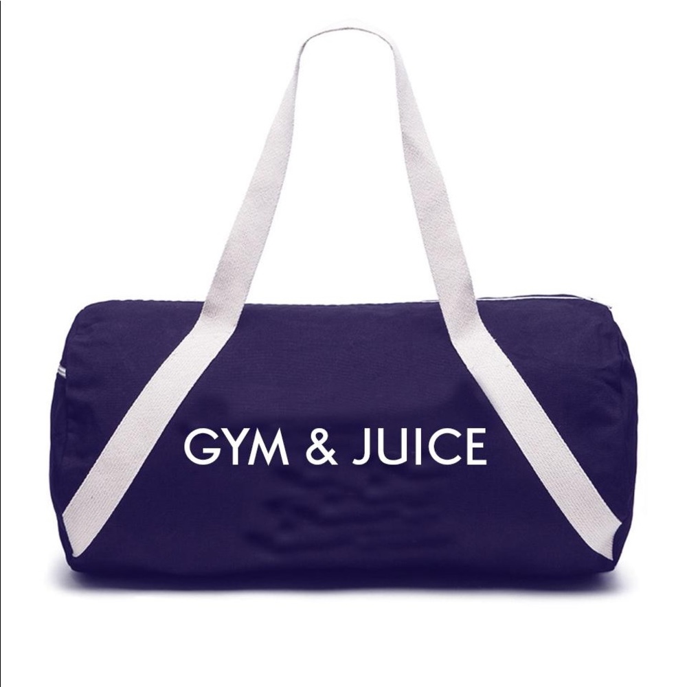 "Gym and Juice" gym bag by Private Party