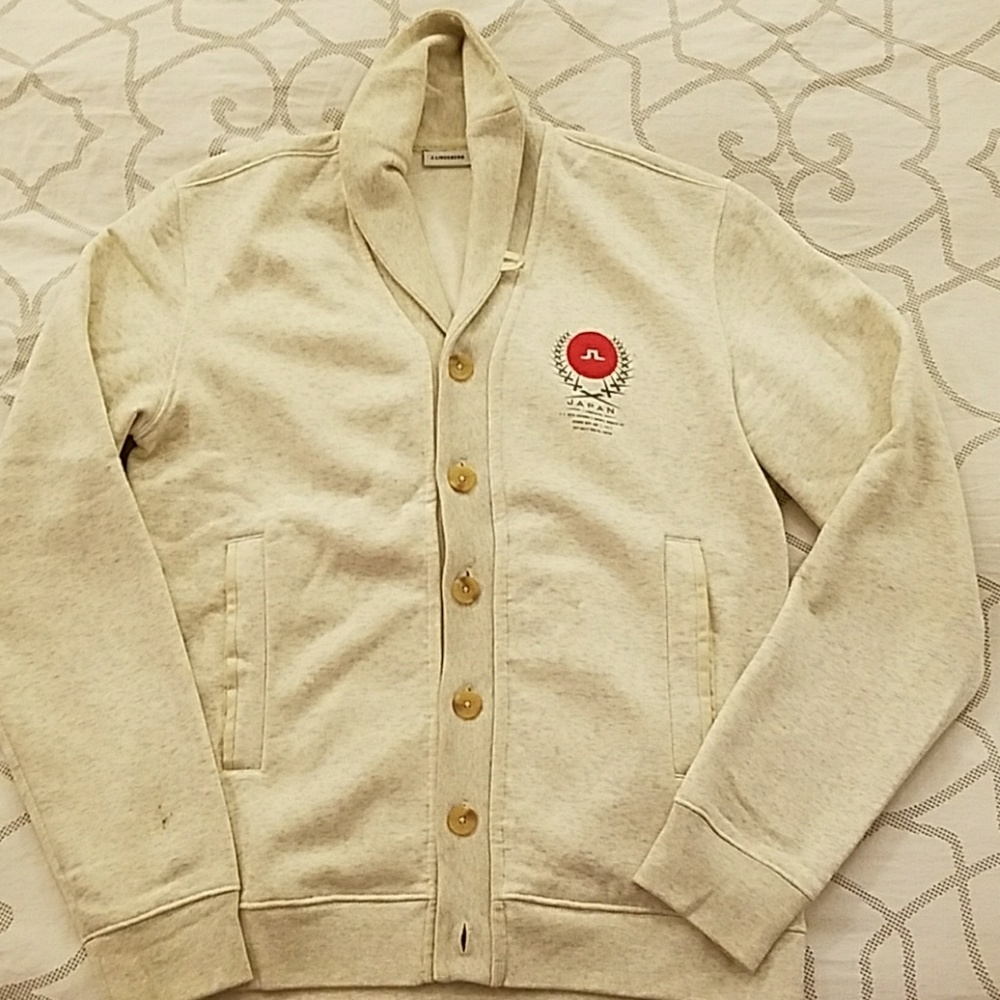 J. Lindeberg Jessy Logo Mens Cardigan