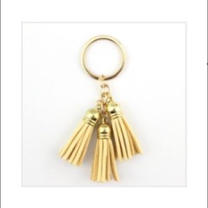 Gold Tassel Keychain
