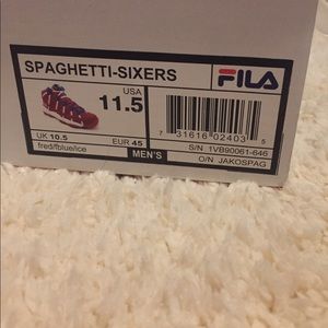 UBIQ FILA SPAGHETTI SIXERS men's 11.5 NEW NWT UBIQ FILA SPAGHETTI SIXERS men's 11.5 NEW NWT