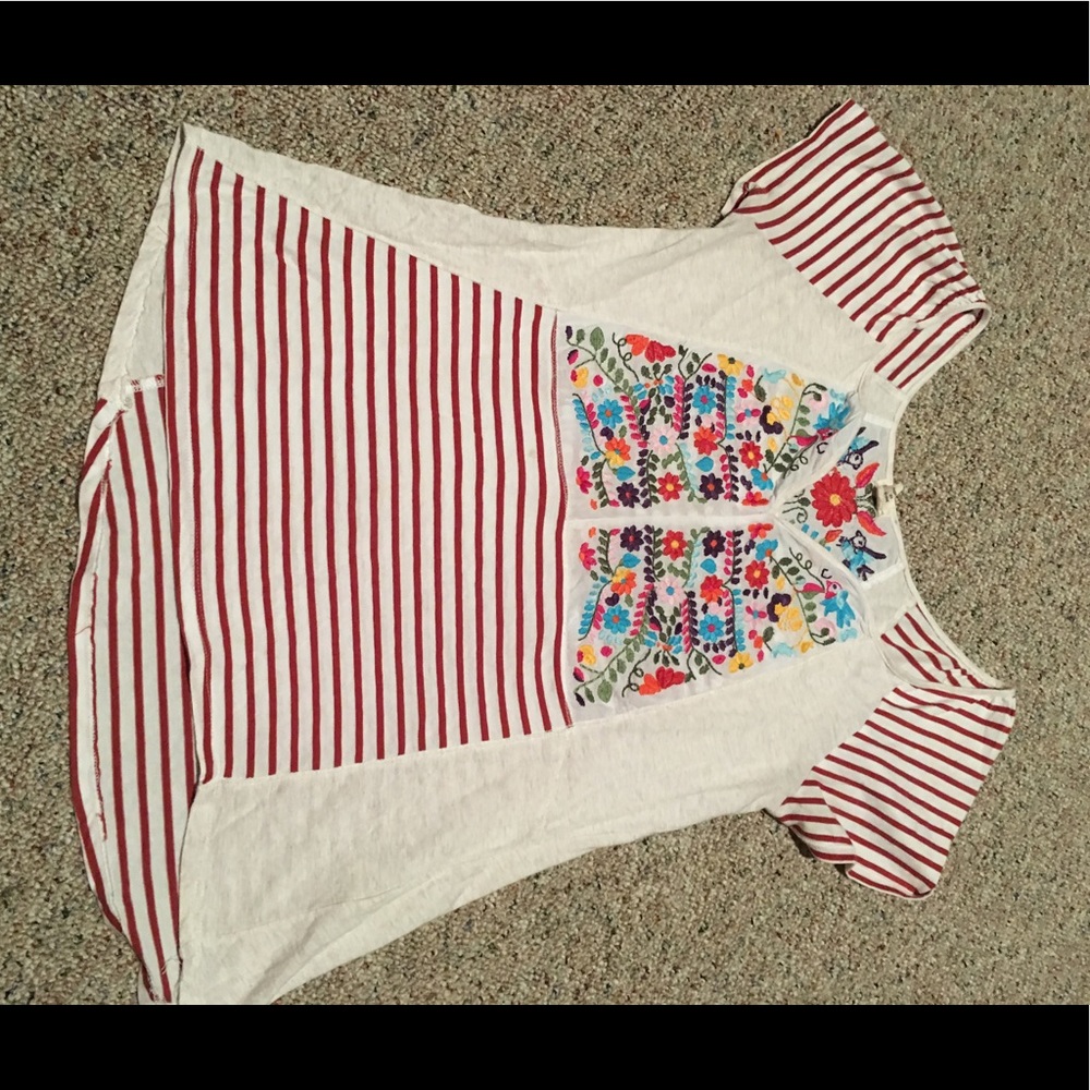 Embroidered top