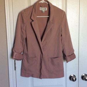 F21 pink blazer