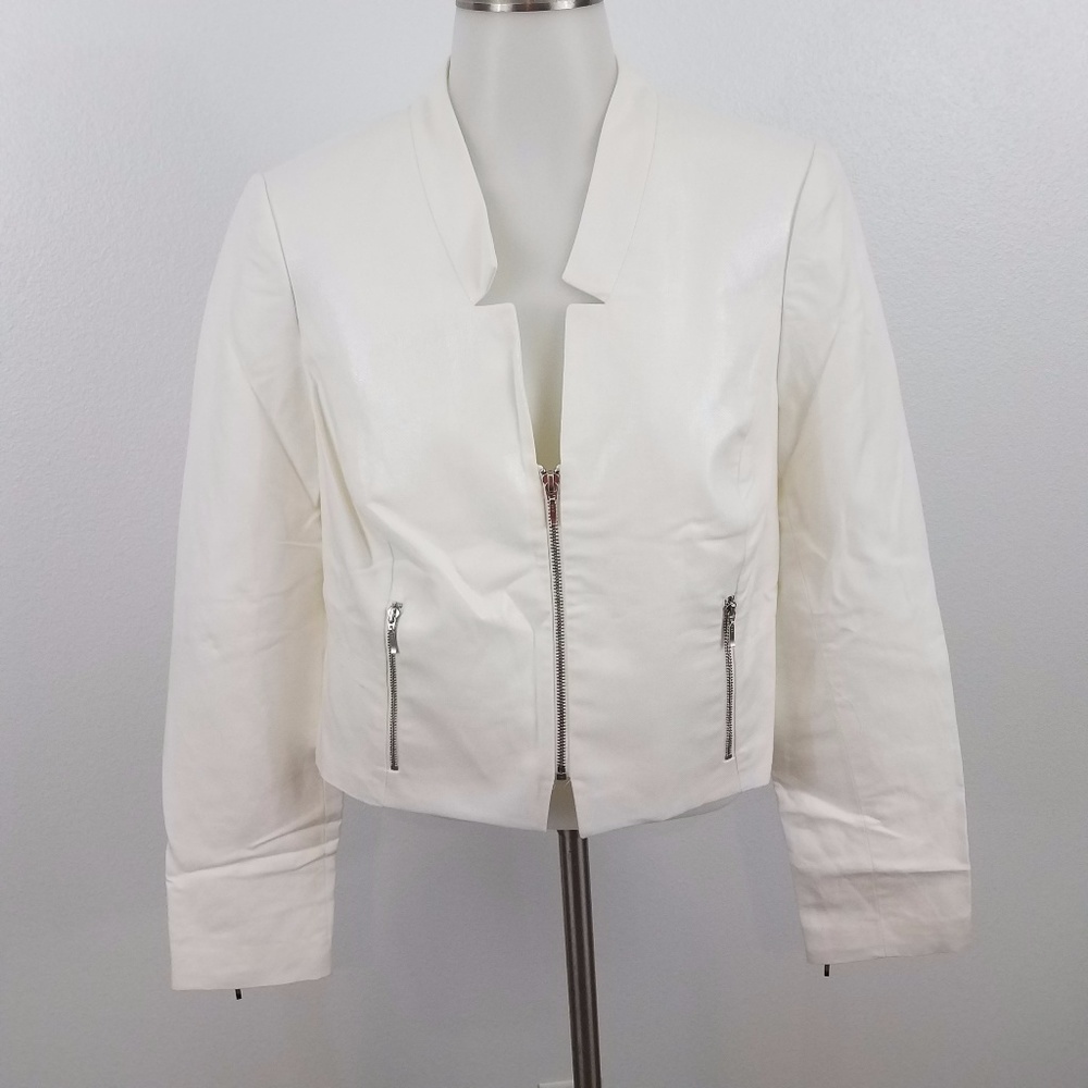 The Limited white shimmer blazer