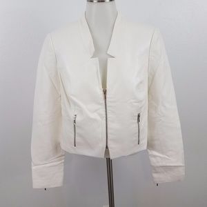 The Limited white shimmer blazer