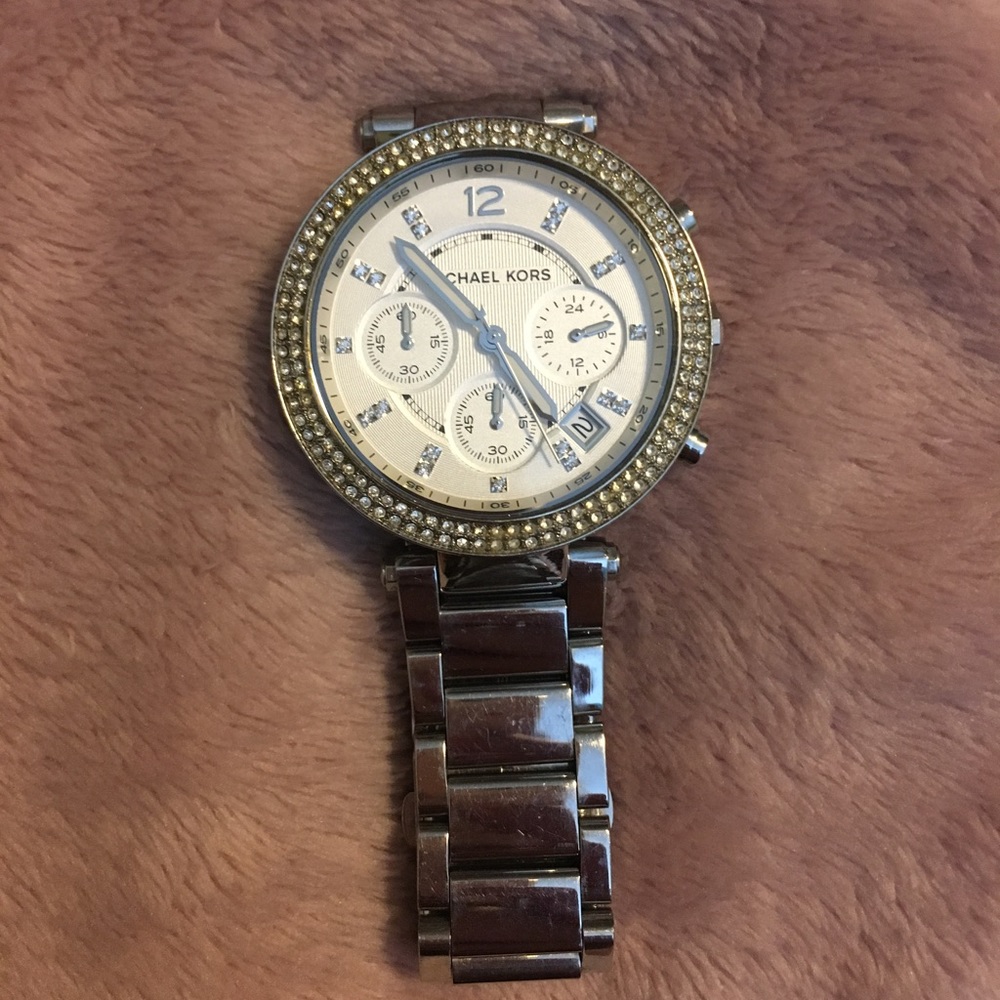 Michael Kors watch with crystals