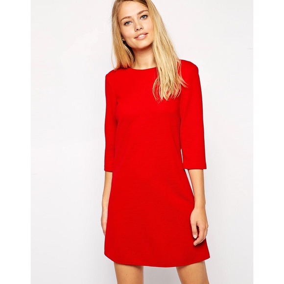 red shift dress asos