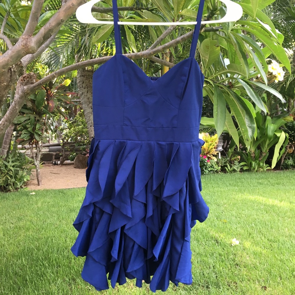 Royal Blue Ruffle skirt