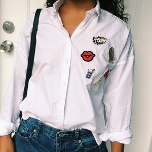 Funky Zara white blouse