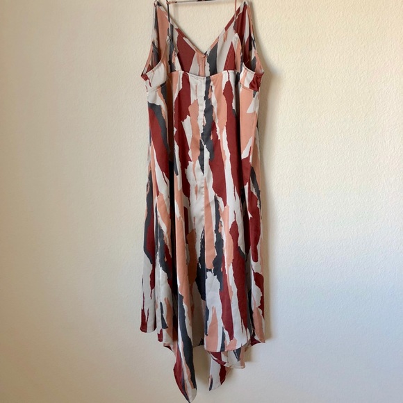 ❤️🌹Nordstrom Satin asymmetrical dress - Picture 4 of 7