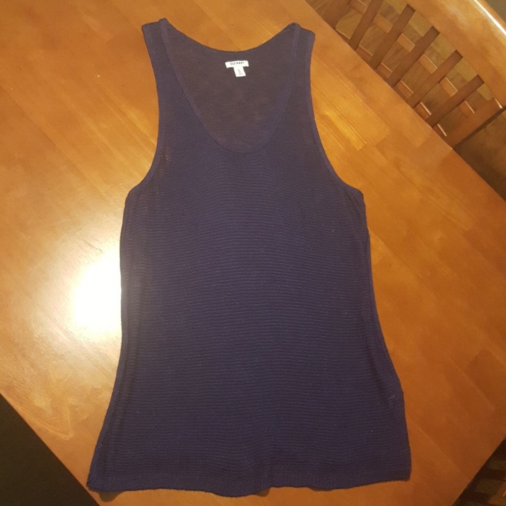 EUC Blue Old Navy Sleeveless Sweater Tunic XL