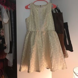 Gold and Creme dress