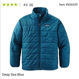 Patagonia blue nanopuff jacket