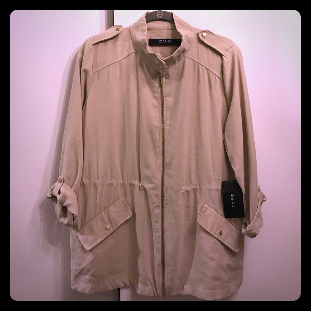 Zara Safari Jacket - Beige (L)