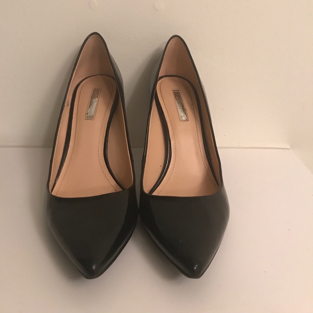 BCBG Patent Leather Black Heels
