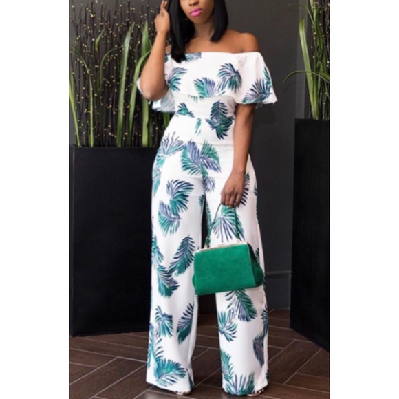 dew shoulder jumpsuit