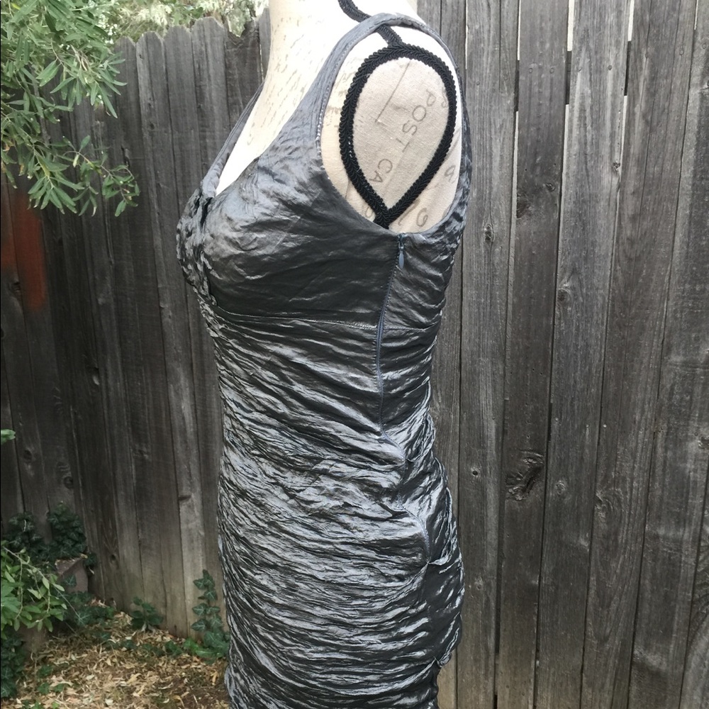 Nicole Miller Bodycon Dress- Metallic Silver
