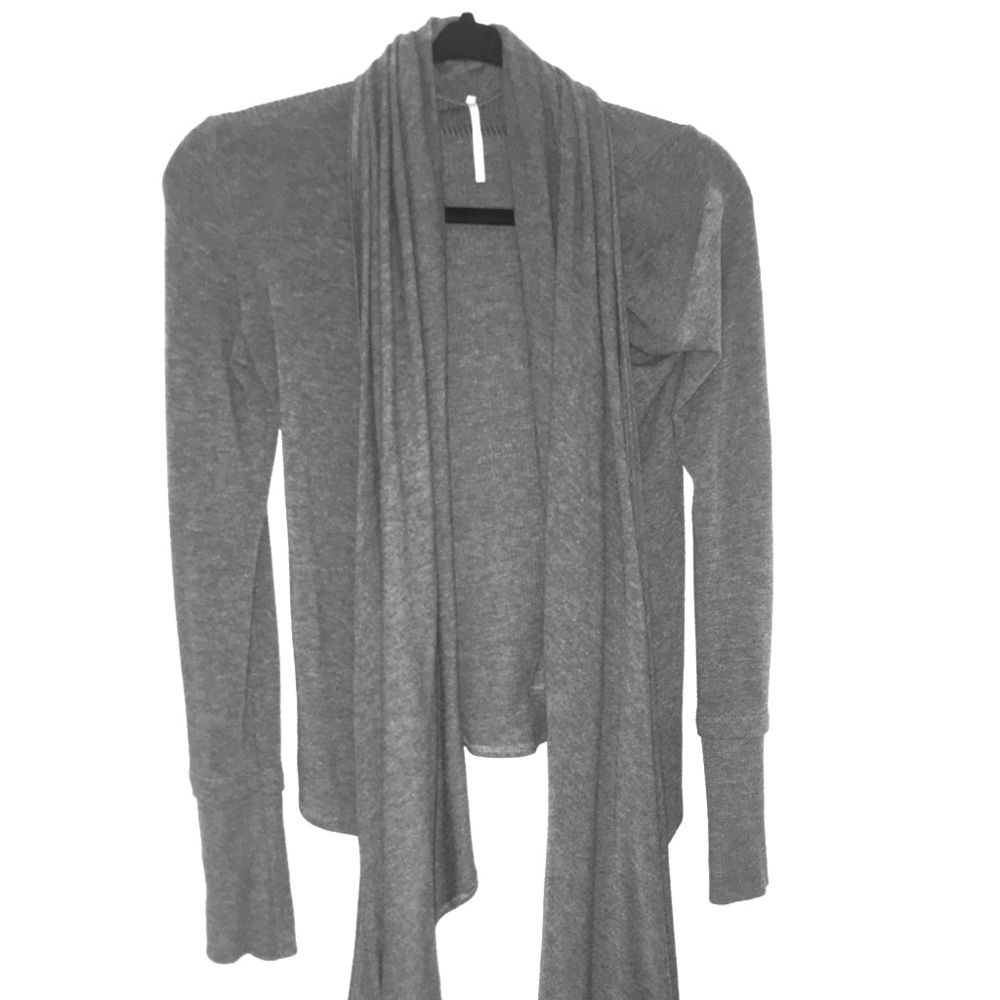 Gray drapey sweater