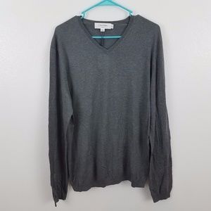 Calvin Klein Sweater Silk V Neck Slim