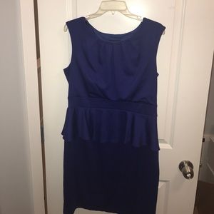 Kelly Blue peplum dress