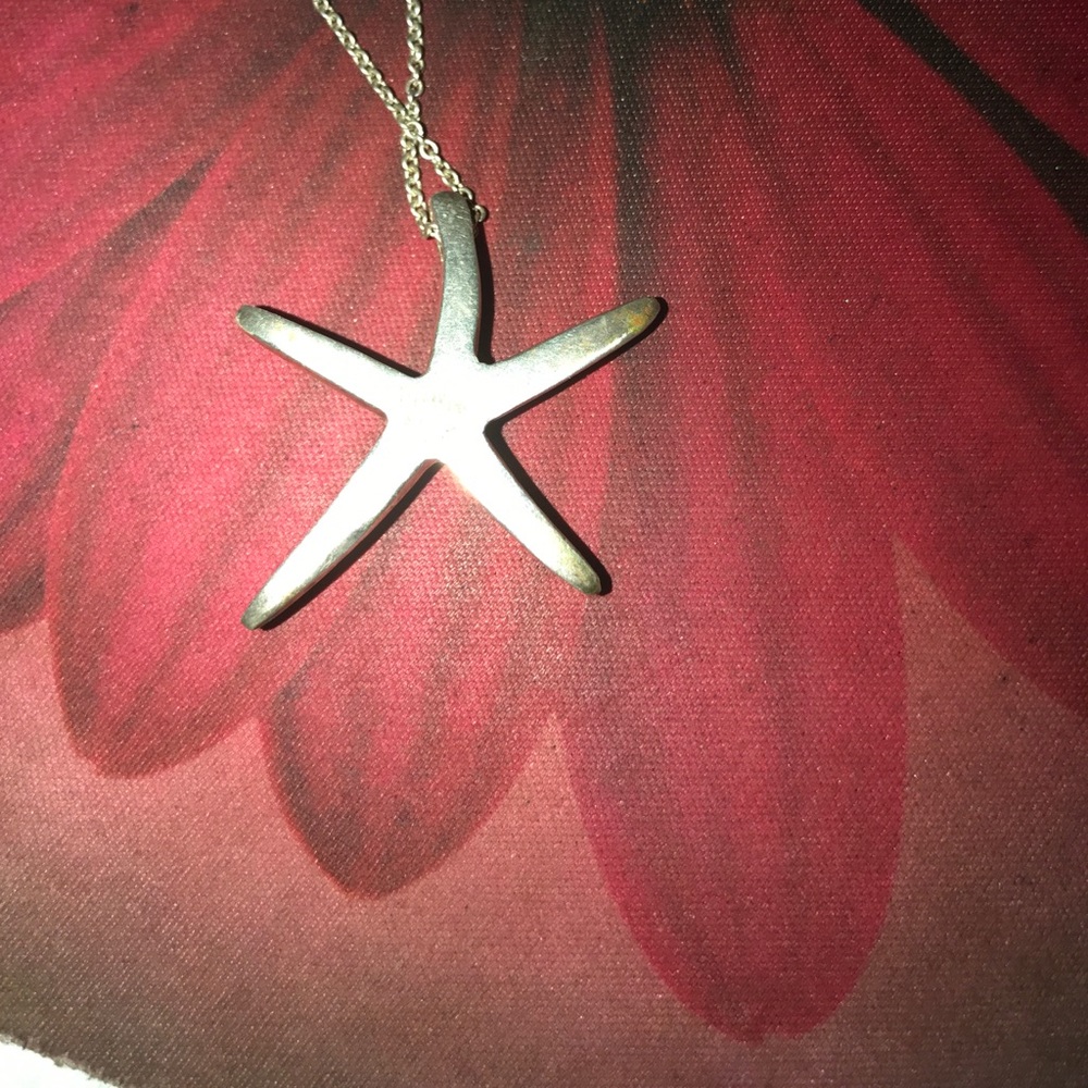 Tiffany and co.solid silver starfish neckless - Picture 2 of 4