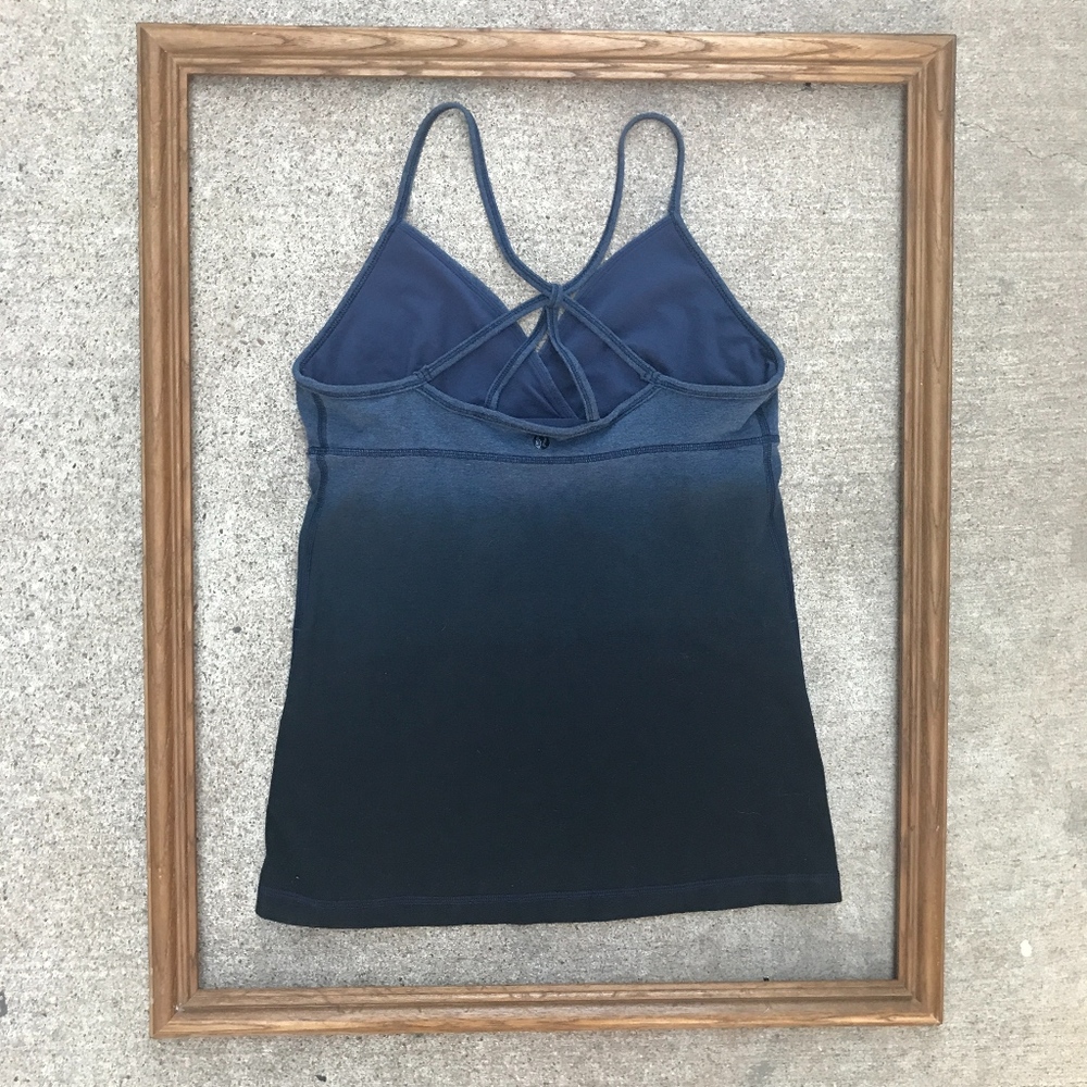 Lululemon Ombre Sun Cross Back Yoga Tank