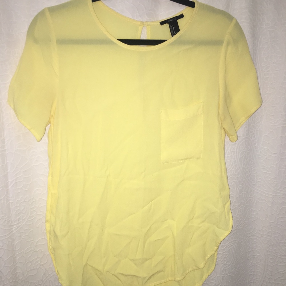 Yellow dolphin side blouse