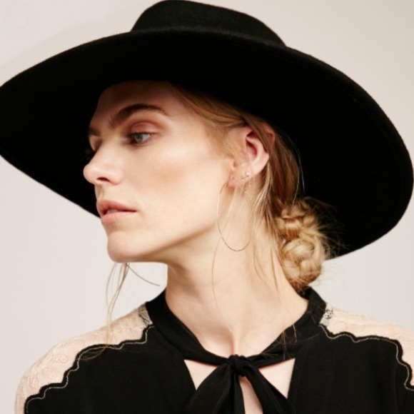 Wide Brim Western Soho HAT Black - Picture 2 of 3
