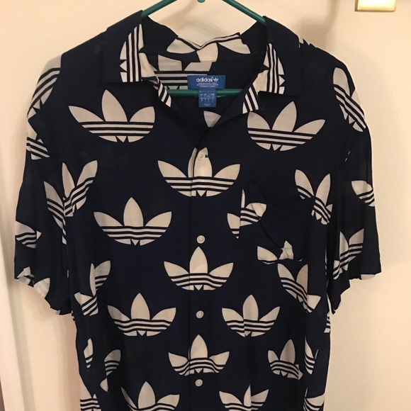 adidas button up