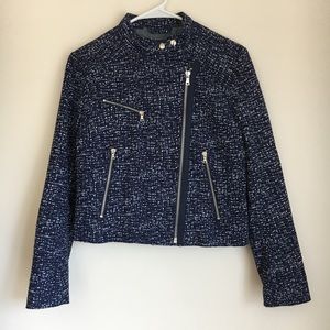 Moving sale! Gap Moto Jacket in Navy Print