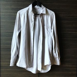 Aritzia TNA flannel oversize button up shirt XS